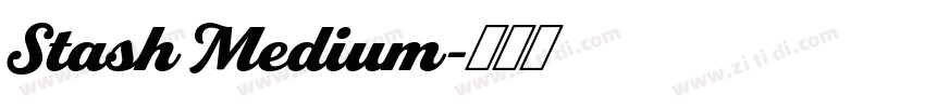Stash Medium字体转换